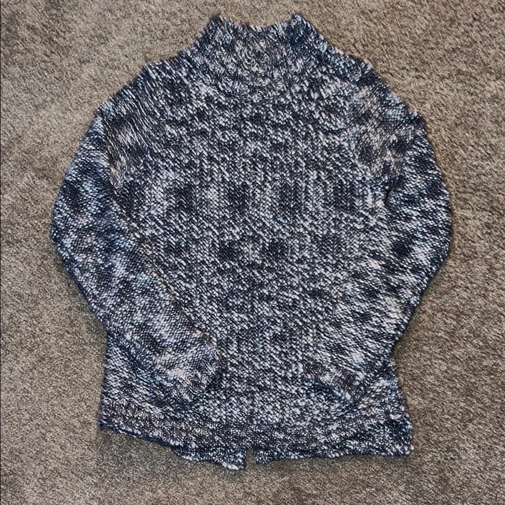Women’s High Neck Purple and White sweater